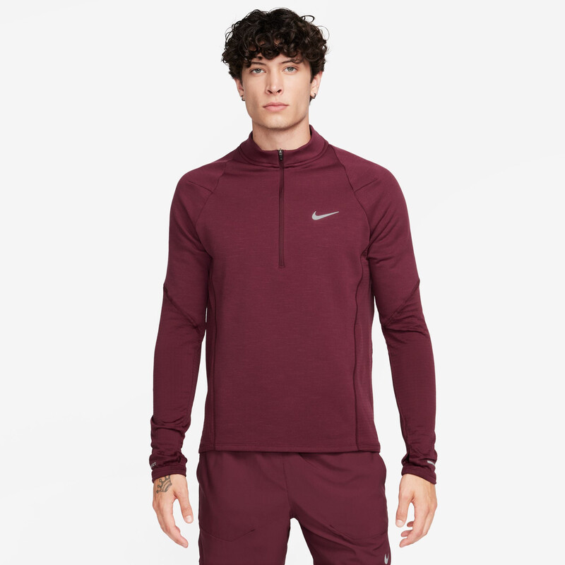 Nike Therma-FIT Element Repel 1/2 Zip Top (M) (Maroon)