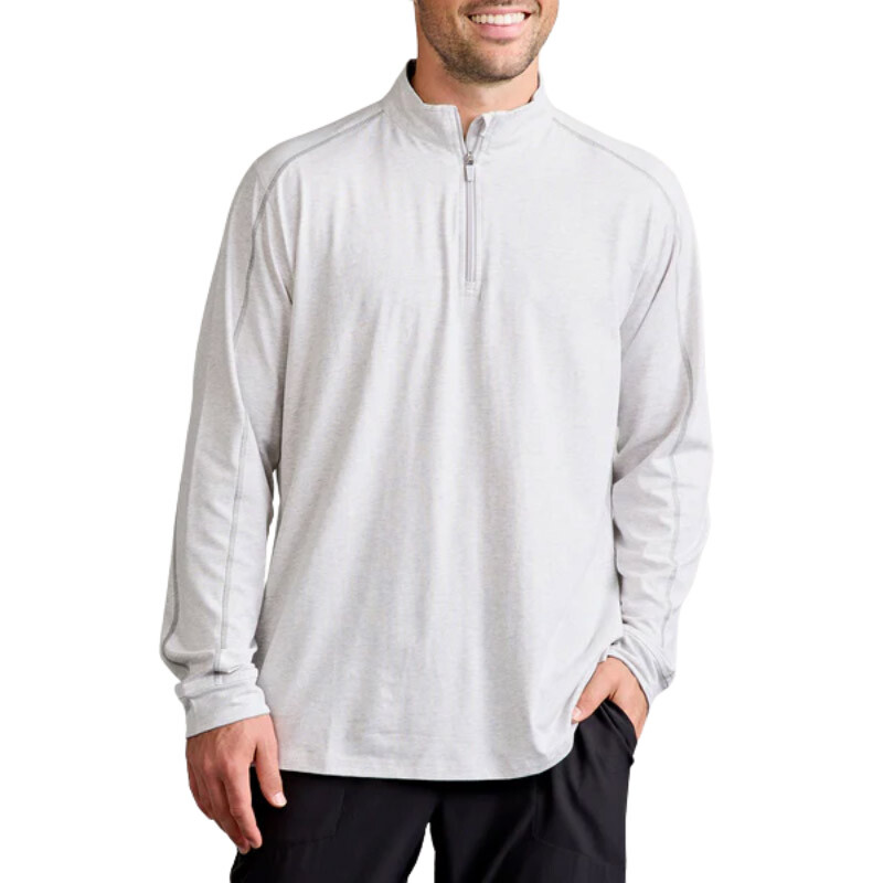 tasc Carrollton 1/4 Zip Top (M) (Marble Heather)