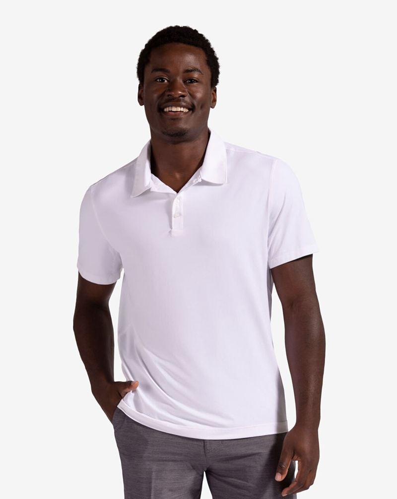 BloqUV Short Sleeve Polo (M) (White)