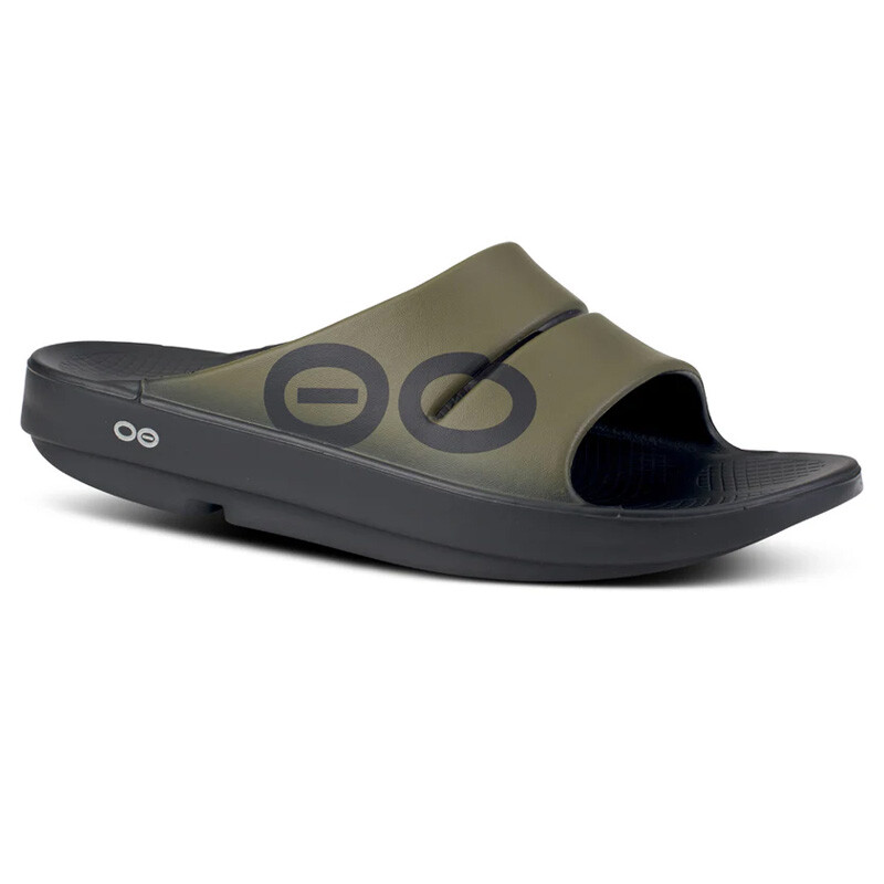 OOfos OOahh Unisex Sport Slide (Tactical Green)