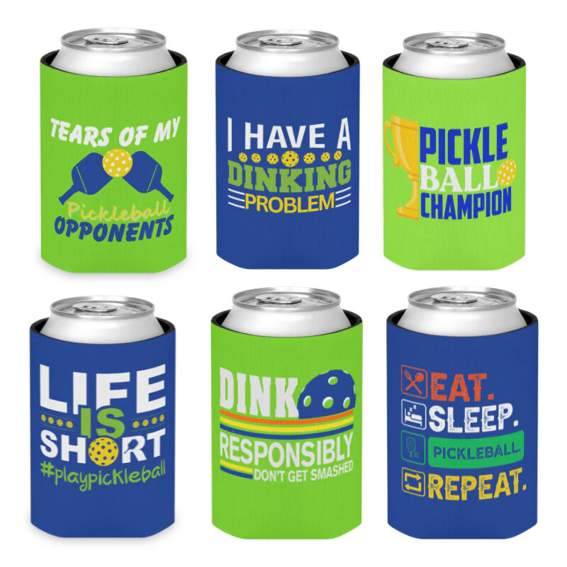 Born To Rally Pickleball Coozies (6x)