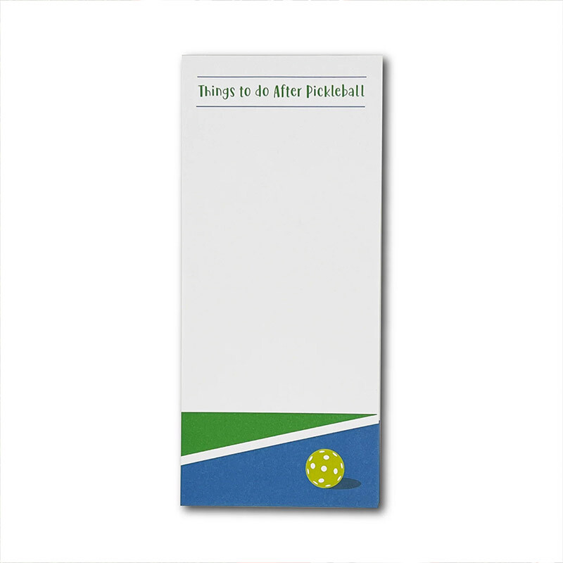 Pickleball Notepad - Things to do After Pickleball