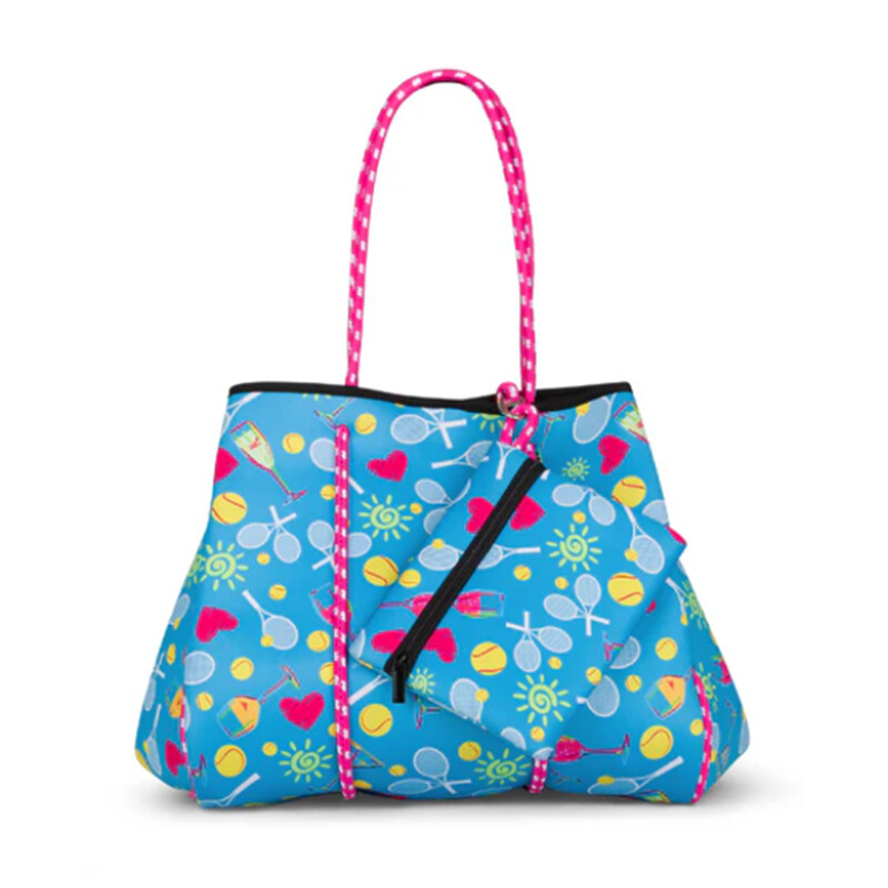 Beach/Gym Tote & Pouch - Girl's Weekend (Boozy Blue)