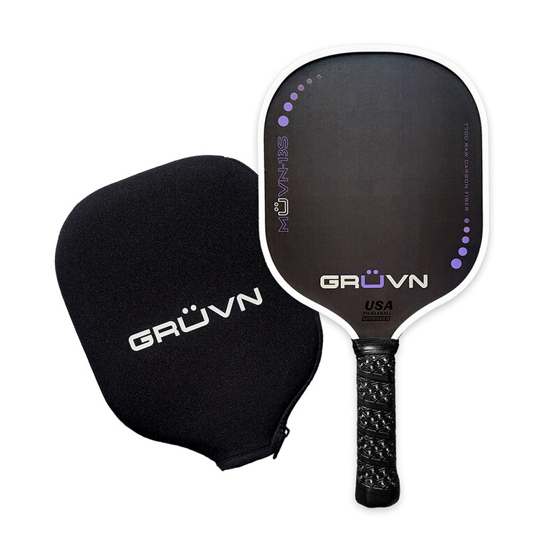 GRUVN MUVN-13S Raw Carbon Fiber Pickleball Paddle