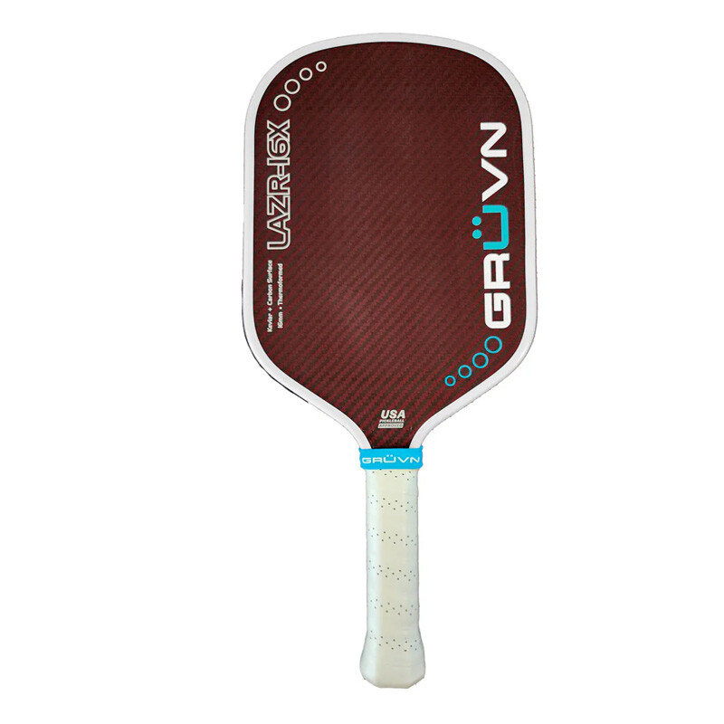 GRUVN LAZR-16X Pickleball Paddle (Red Blend)