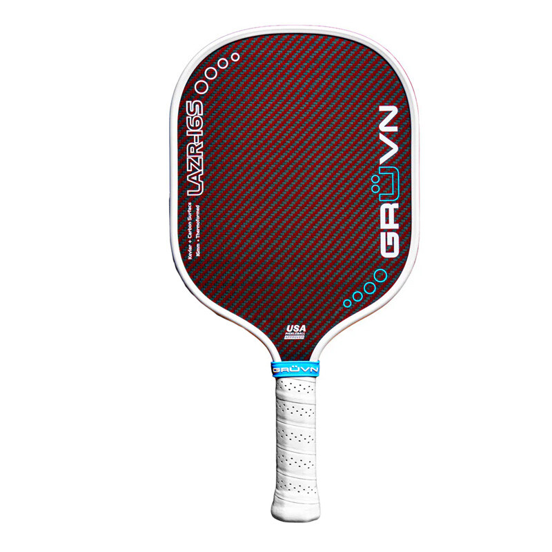 GRUVN LAZR-16S Pickleball Paddle (Red Blend)