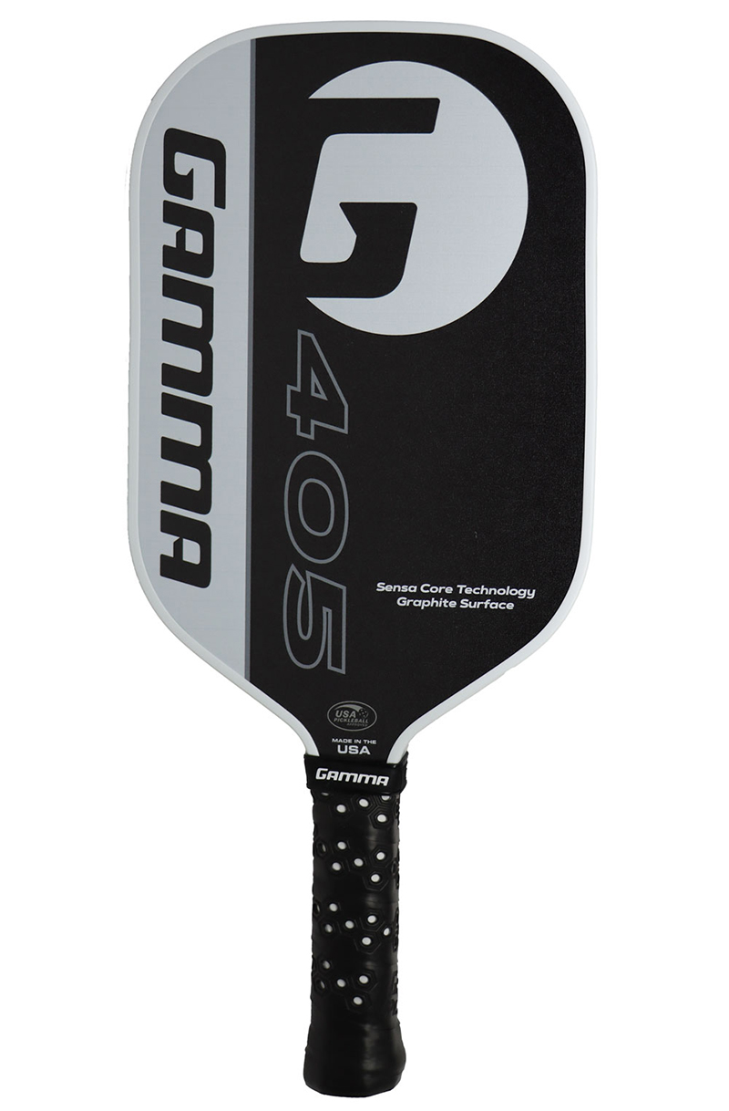 Gamma 405 Pickleball Paddle (Black/White)