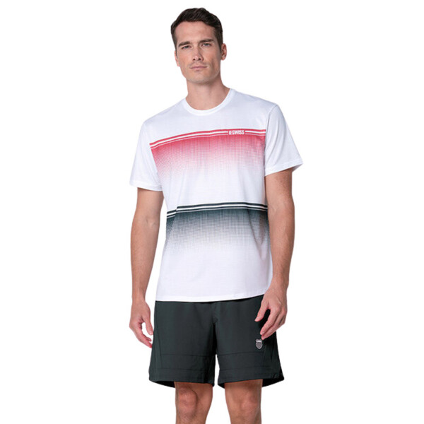K-Swiss Gradient Descent Short Sleeve (M) (White/Black)