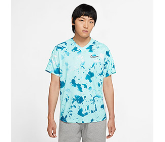 Nike Court DriFit Victory Top Print (M) (Blue)