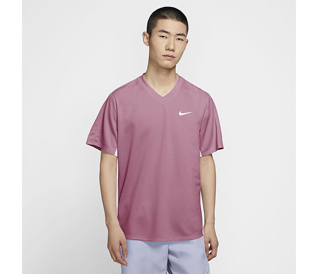 Nike Court DriFit Victory Top (M) (Pink)