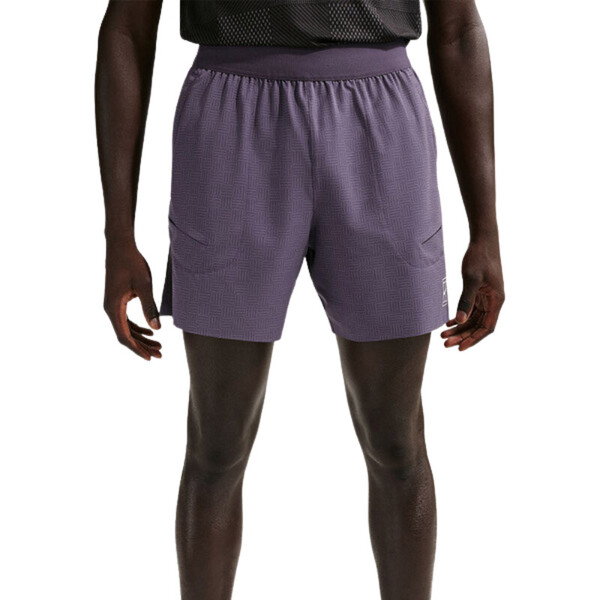 Nike Court Advantage 6" Printed Short (M) (Dark Raisin)