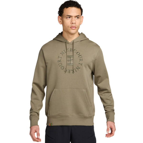 Nike Court Heritage Fleece PO Hoodie (M) (Olive)