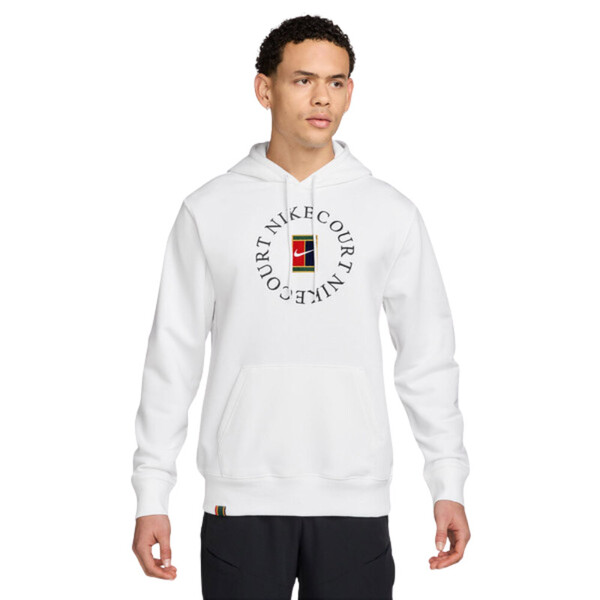 Nike Court Heritage Fleece PO Hoodie (M) (White)