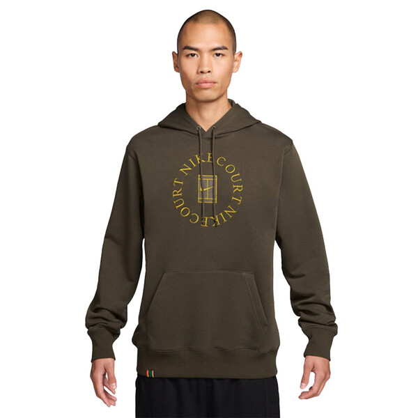 Nike Court Heritage Fleece PO Hoodie (M) (Dark Hazel)