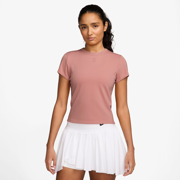 Nike Court Advantage Short Sleeve Top (W) (Red Stardust)