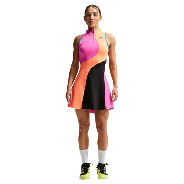 Nike Court Slam OZ Dress (W) (Laser Fuchsia)