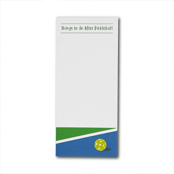 Pickleball Notepad - Things to do After Pickleball