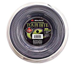 Solinco Tour Bite Diamond Rough Reel 656' (Silver)