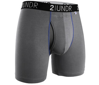 2UNDR Swing Shift Boxer Brief (Grey/Blue)