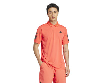 adidas Club 3 Stripes Polo (M) (Red)