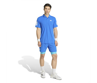 adidas Club 3 Stripes Polo (M) (Glory Blue)