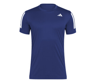 adidas Club 3 Stripes Tee (M) (Dark Blue)