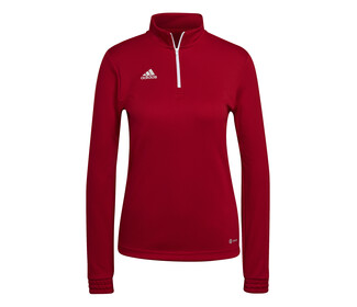 adidas Entrada 22 1/2 Zip Training Top (W) (Red)