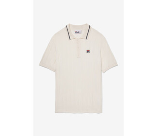 FILA Palm Springs Knitted Polo (M) (Gardenia)