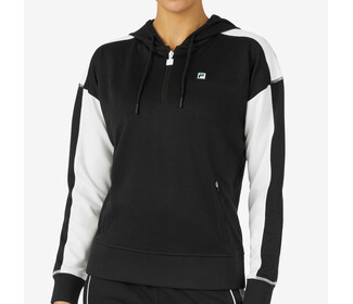 FILA La Finale Half Zip Hoodie (W) (Black)