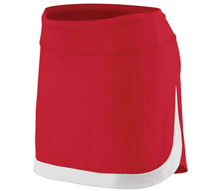 Augusta Color Block Skirt (W) (Red/White)