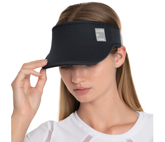 Lucky In Love Logo Stretch Visor (Black)