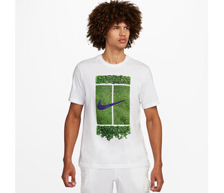 Nike Court Graphic Tee (M) (White)