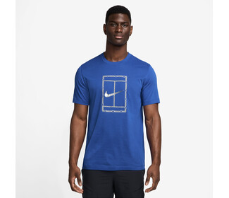 Nike Court Dri-FIT Heritage Tee (M) (Royal)