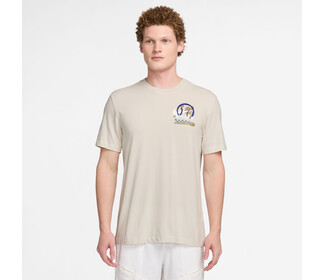 Nike Court Dri-FIT Graphic Tennis Tee (M) (Lt Orewood Brown)