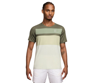 Nike Court Advantage Printed Top (M) (Medium Olive)