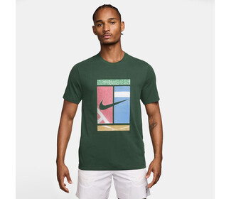 Nike Court Dri-FIT Tennis Court Tee (M) (Fir)