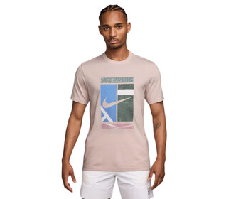 Nike Court Dri-FIT Tennis Court Tee (M) (Silt Red)