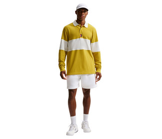 Nike Court Heritage Long Sleeve Polo (M) (Saffron Quartz)