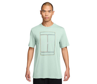 Nike Court Heritage Graphic Tee (M) (Barely Green)