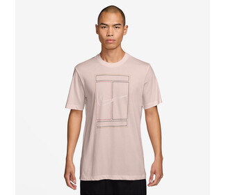 Nike Court Heritage Graphic Tee (M) (Silt Red)
