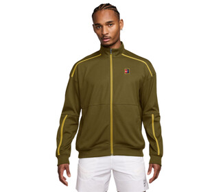 Nike Court Heritage Tracksuit Jacket (M) (Olive Flak)