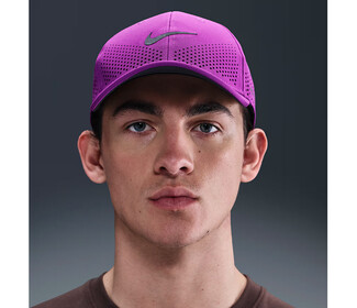 Nike Dri-FIT Advantage Club Swoosh Cap (Vivid Purple)