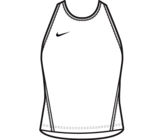 Nike Court Team Dri-FIT Victory Tank (W) (White)