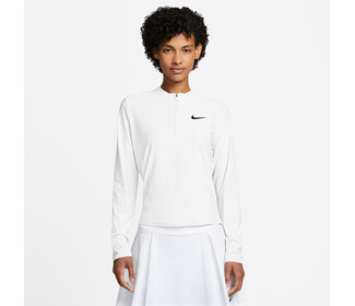 Nike Court Advantage 1/2 Zip Mid Layer Long Sleeve (W) (White)