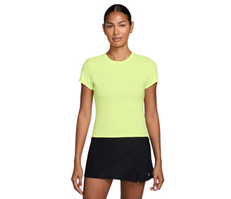 Nike Court Advantage Short Sleeve Top (W) (Lt Lemon Twist)