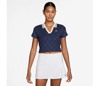 Nike Court CLTN Cropped Polo (W) (Navy)