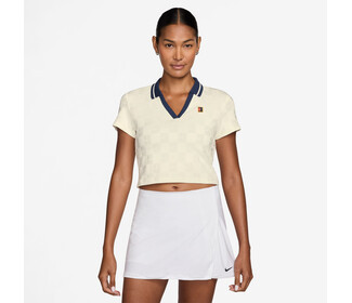 Nike Court CLTN Cropped Polo (W) (Sail)