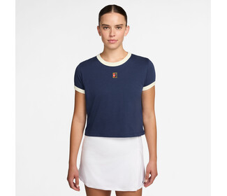Nike Heritage Racquet Club Short Sleeve Tee (W) (Navy)
