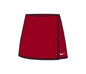 Nike Court Team Dri-FIT Victory Straight Skirt (W) (Red)