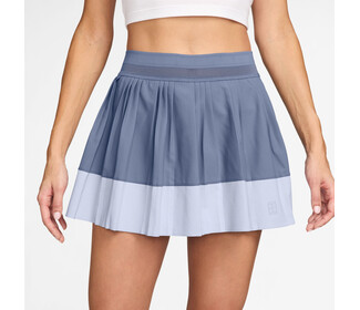 Nike Court Advantage Pleated Stripe Skirt (W) (Indigo)